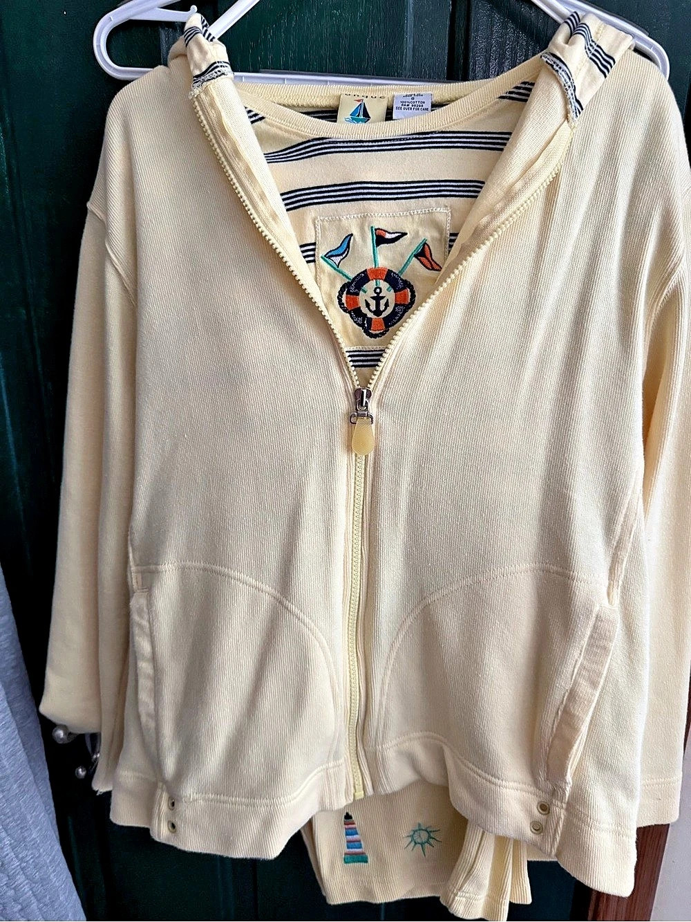 onque casuals Striped 3-Piece Lounge Set Size Small